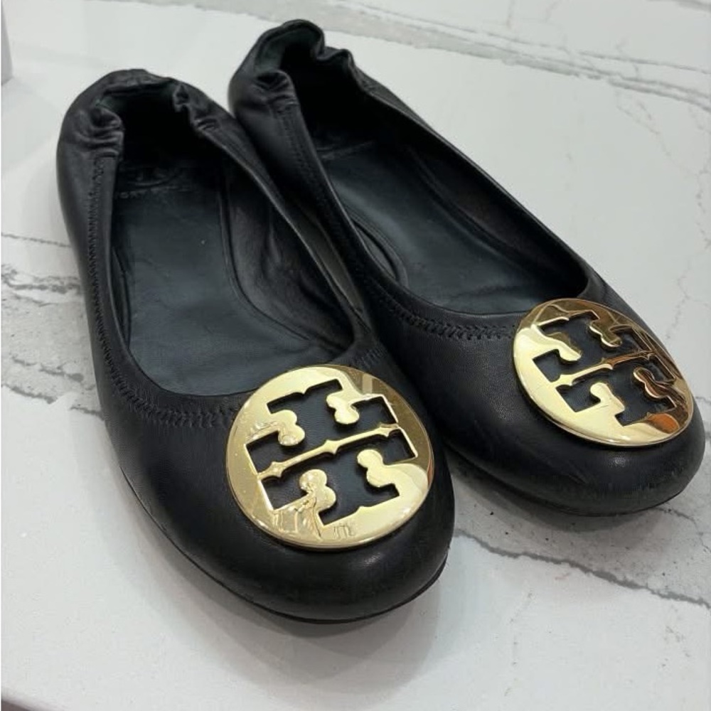 Reva Travel Leather Ballet Flats